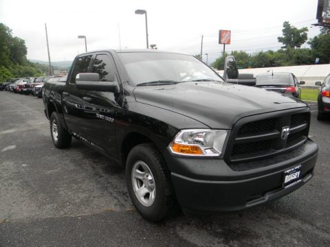 Black Dodge Ram 1500 ST Crew Cab 4x4.  Click to enlarge.