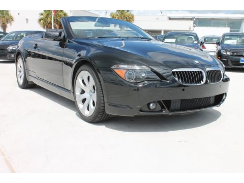 Jet Black BMW 6 Series 645i Convertible. Click to enlarge. Jet Black BMW 6 Series 645i Convertible. Click to enlarge.