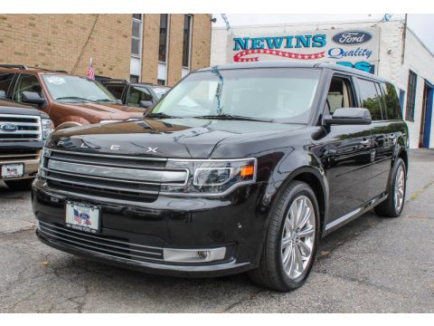 Tuxedo Black Metallic Ford Flex Limited EcoBoost AWD.  Click to enlarge.