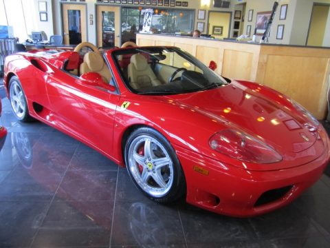 Red Ferrari 360 Spider.  Click to enlarge.
