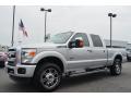 Front 3/4 View of 2014 Ford F250 Super Duty Platinum Crew Cab 4x4 #3