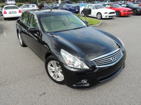 Obsidian Black Infiniti G 37 Sedan.  Click to enlarge.