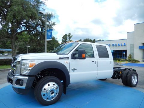 Oxford White Ford F450 Super Duty Lariat Crew Cab 4x4 Chassis. Click to enlarge. Oxford White Ford F450 Super Duty Lariat Crew Cab 4x4 Chassis. Click to enlarge.