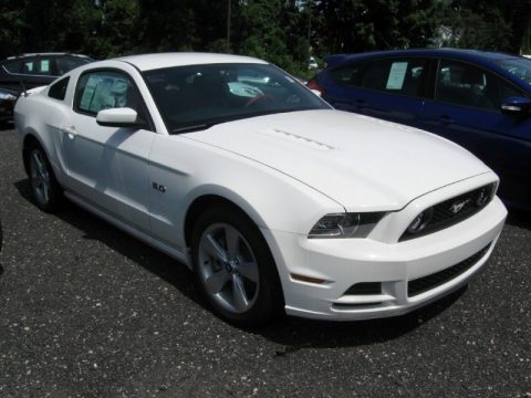 Performance White Ford Mustang GT Premium Coupe.  Click to enlarge.