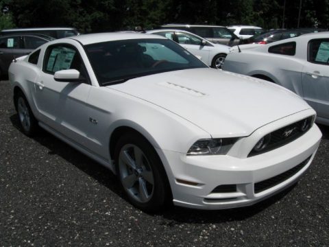 Performance White Ford Mustang GT Premium Coupe.  Click to enlarge.