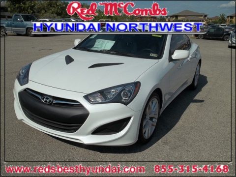 White Satin Pearl Hyundai Genesis Coupe 2.0T Premium.  Click to enlarge.