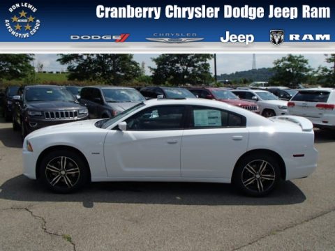 Bright White Dodge Charger R/T Plus AWD.  Click to enlarge.