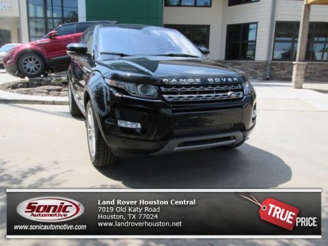 Santorini Black Metallic Land Rover Range Rover Evoque Pure.  Click to enlarge.