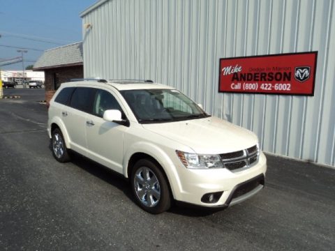 Pearl White Tri-Coat Dodge Journey Limited.  Click to enlarge.