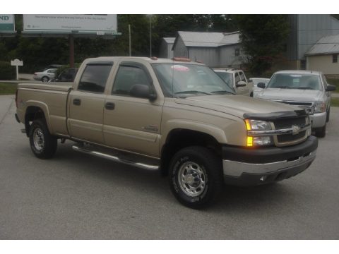 Sandstone Metallic Chevrolet Silverado 2500HD LT Crew Cab 4x4.  Click to enlarge.