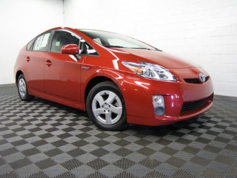 Barcelona Red Metallic Toyota Prius Hybrid V. Click to enlarge. Barcelona Red Metallic Toyota Prius Hybrid V. Click to enlarge.