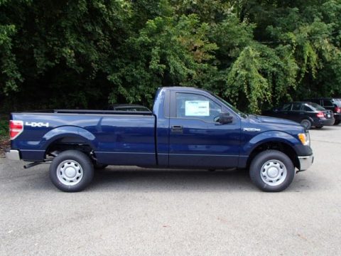 Blue Jeans Metallic Ford F150 XL Regular Cab 4x4.  Click to enlarge.
