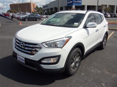 Frost White Pearl Hyundai Santa Fe Sport.  Click to enlarge.