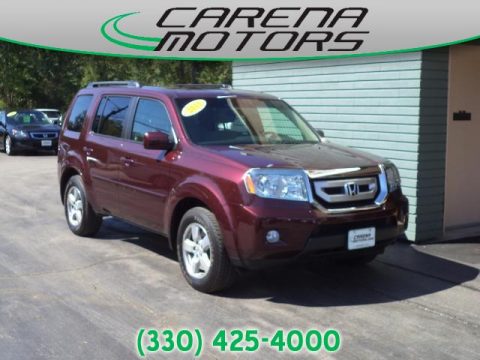 Dark Cherry Pearl Honda Pilot EX 4WD.  Click to enlarge.