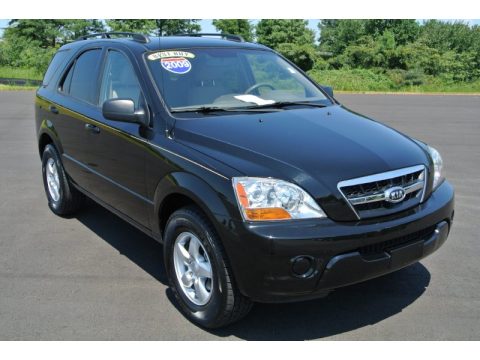 Ebony Black Kia Sorento LX. Click to enlarge. Ebony Black Kia Sorento LX. Click to enlarge.