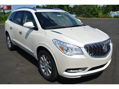 White Diamond Tricoat Buick Enclave Leather.  Click to enlarge.