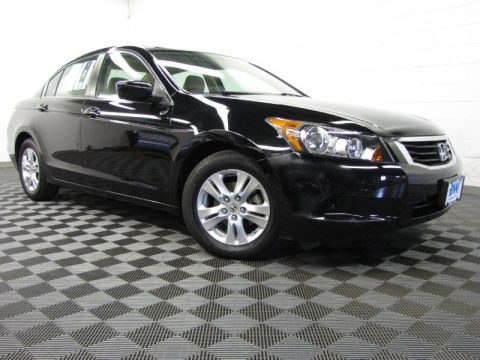 Crystal Black Pearl Honda Accord LX-P Sedan.  Click to enlarge.