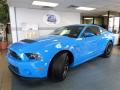 Front 3/4 View of 2014 Ford Mustang Shelby GT500 SVT Performance Package Coupe #1