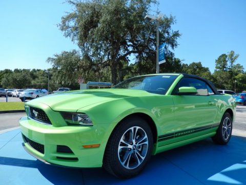 Gotta Have it Green Ford Mustang V6 Premium Convertible.  Click to enlarge.