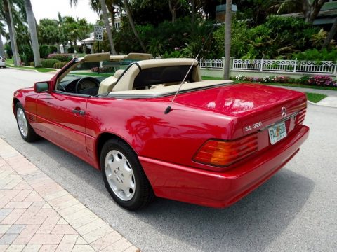 Imperial Red Mercedes-Benz SL 320 Roadster.  Click to enlarge.