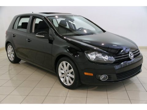 Black Volkswagen Golf 4 Door TDI.  Click to enlarge.