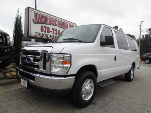 Oxford White Ford E Series Van E350 XL Extended Passenger.  Click to enlarge.
