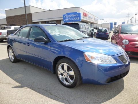 Electric Blue Metallic Pontiac G6 GT Sedan.  Click to enlarge.
