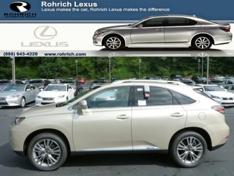 Satin Cashmere Metallic Lexus RX 450h AWD.  Click to enlarge.