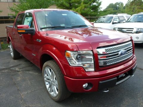Ruby Red Metallic Ford F150 Limited SuperCrew 4x4.  Click to enlarge.