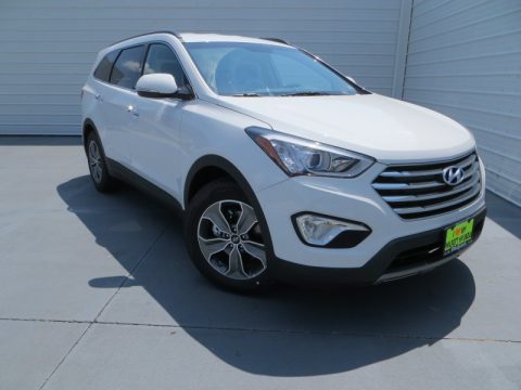 Monaco White Hyundai Santa Fe GLS AWD.  Click to enlarge.