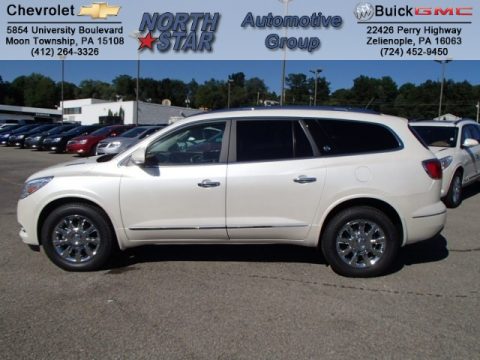 White Diamond Tricoat Buick Enclave Leather AWD.  Click to enlarge.