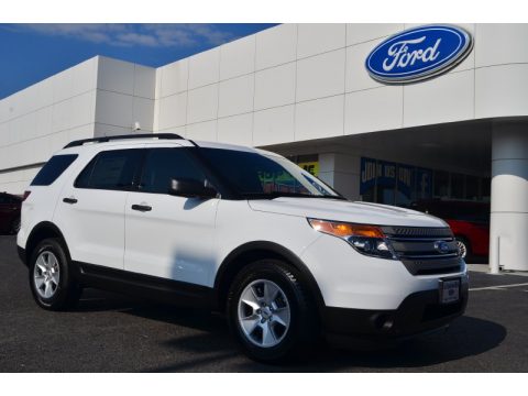 Oxford White Ford Explorer FWD.  Click to enlarge.
