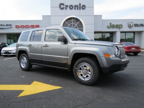 Bright Silver Metallic Jeep Patriot Sport.  Click to enlarge.