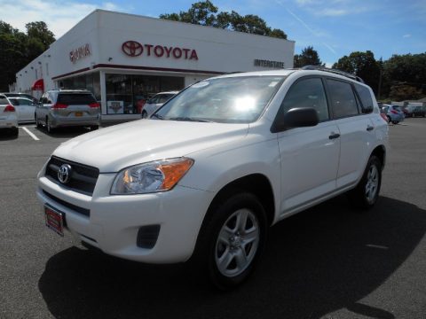 Super White Toyota RAV4 I4 4WD.  Click to enlarge.