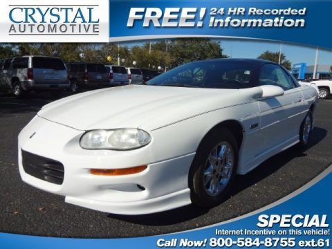 Arctic White Chevrolet Camaro Z28 Coupe.  Click to enlarge.