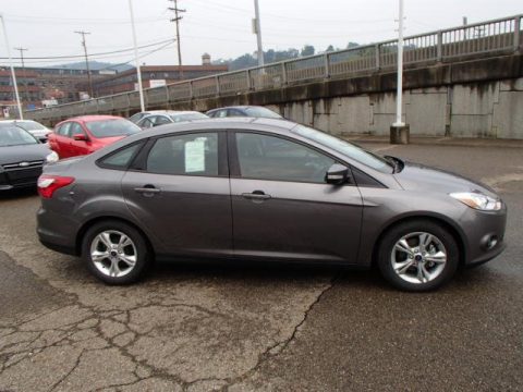 Sterling Gray Ford Focus SE Sedan.  Click to enlarge.