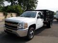 Front 3/4 View of 2014 Chevrolet Silverado 3500HD WT Regular Cab Stake Truck #2 Front 3/4 View of 2014 Chevrolet Silverado 3500HD WT Regular Cab Stake Truck #2