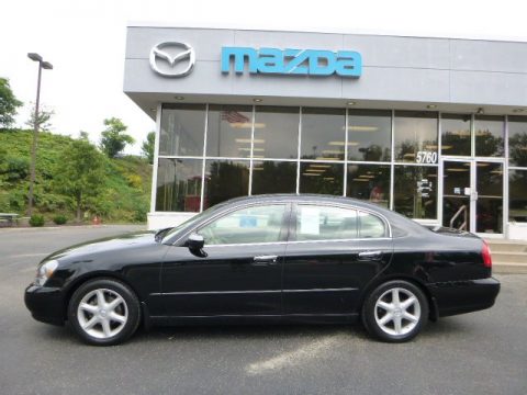 Black Obsidian Infiniti Q 45 Luxury Sedan.  Click to enlarge.