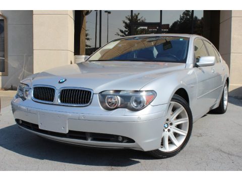 Titanium Silver Metallic BMW 7 Series 745i Sedan.  Click to enlarge.
