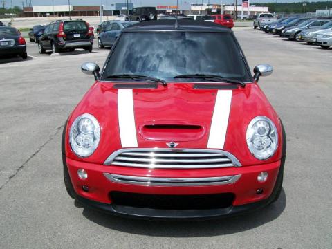 Chili Red Mini Cooper S Convertible.  Click to enlarge.