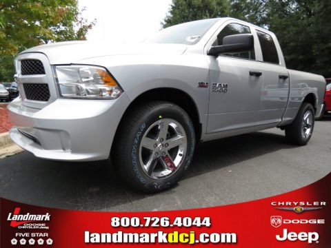 Bright Silver Metallic Ram 1500 Express Quad Cab.  Click to enlarge.