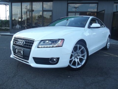 Ibis White Audi A5 2.0T quattro Coupe.  Click to enlarge.