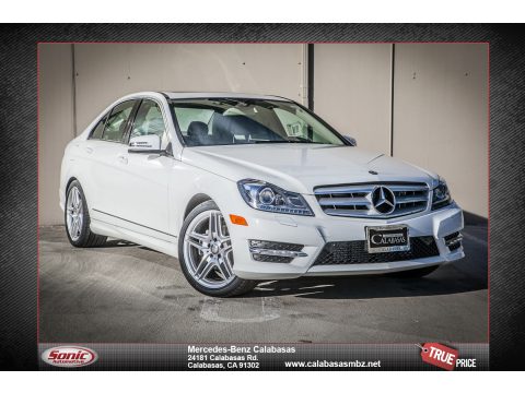 Polar White Mercedes-Benz C 250 Sport.  Click to enlarge.