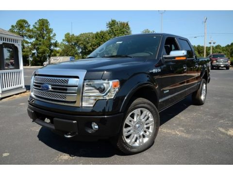 Tuxedo Black Metallic Ford F150 Platinum SuperCrew 4x4.  Click to enlarge.