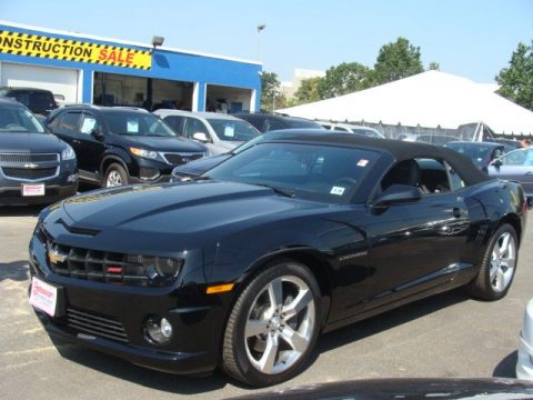 Black Chevrolet Camaro SS/RS Convertible.  Click to enlarge.