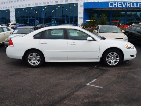 Summit White Chevrolet Impala LT.  Click to enlarge.