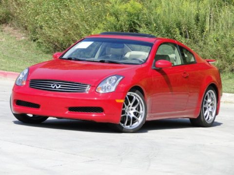 Laser Red Infiniti G 35 Coupe.  Click to enlarge.