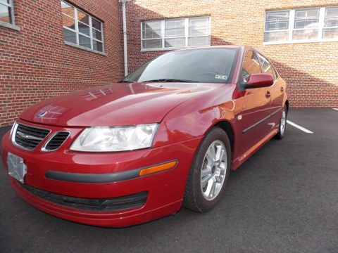 Chili Red Metallic Saab 9-3 2.0T Sport Sedan.  Click to enlarge.