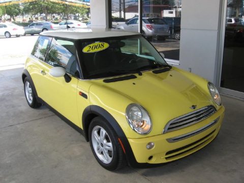 Liquid Yellow Mini Cooper Hardtop.  Click to enlarge.