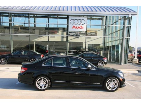 Black Mercedes-Benz C 350 Sport.  Click to enlarge.